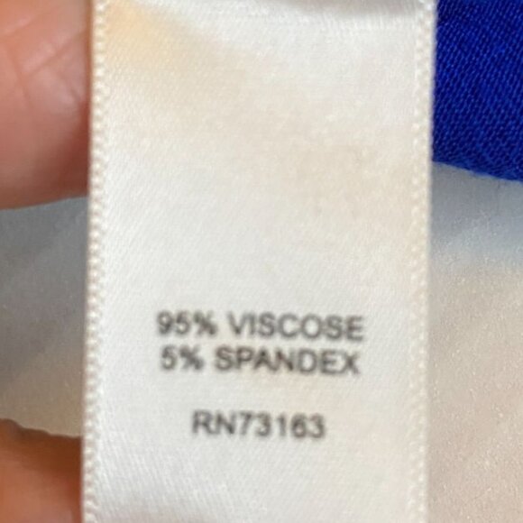 Cupio Womens Long Sleeve Draped Twist Knot Front Top Size M Royal Blue Romantic - Picture 4 of 8